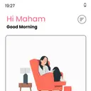 Aroha home, alternative layout with a large illustrated daily quest card