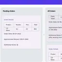 Byabsha orders view: pending orders and order history with delivery dates